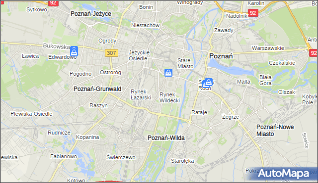 mapa Rynek Wildecki, Rynek Wildecki na mapie Targeo