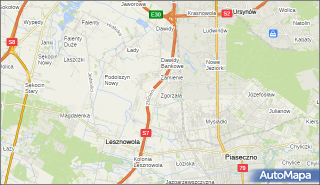 mapa Zgorzała, Zgorzała na mapie Targeo
