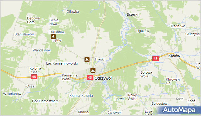 mapa Ceteń, Ceteń na mapie Targeo