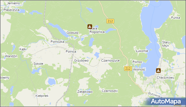 mapa Czarze, Czarze na mapie Targeo