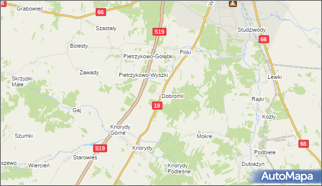 mapa Dobromil, Dobromil na mapie Targeo