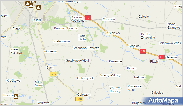 mapa Dziembakowo, Dziembakowo na mapie Targeo