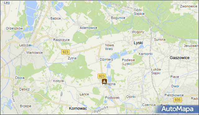 mapa Dzimierz, Dzimierz na mapie Targeo