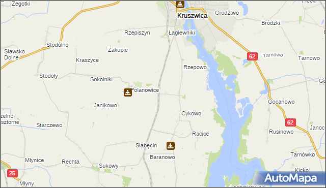 mapa Giżewo, Giżewo na mapie Targeo