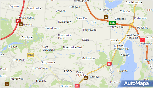 mapa Goląsza Dolna, Goląsza Dolna na mapie Targeo
