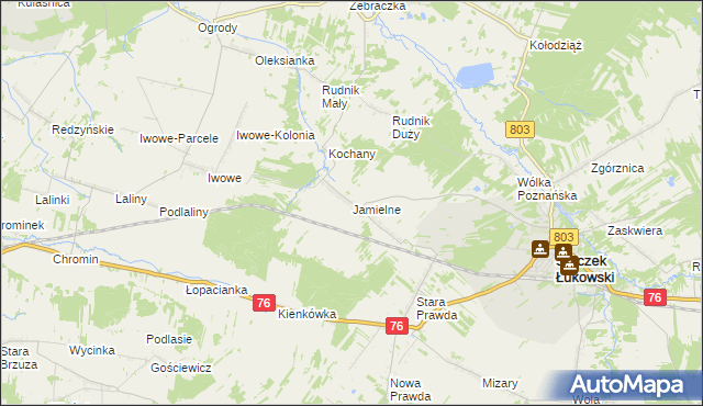 mapa Jamielne, Jamielne na mapie Targeo