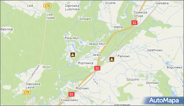 mapa Jaracz, Jaracz na mapie Targeo