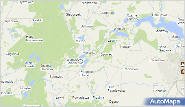 mapa Józefowo gmina Mogilno, Józefowo gmina Mogilno na mapie Targeo