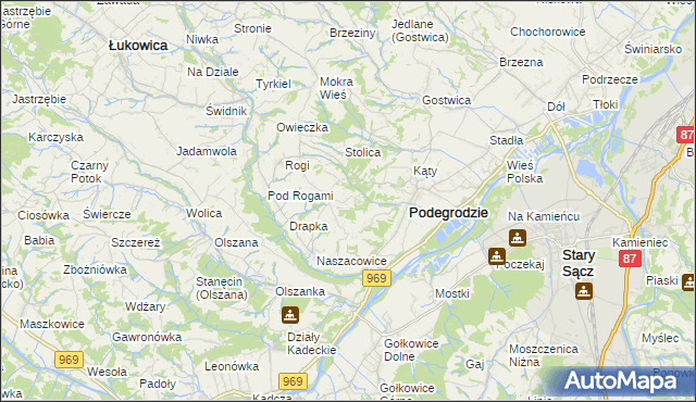 mapa Juraszowa, Juraszowa na mapie Targeo