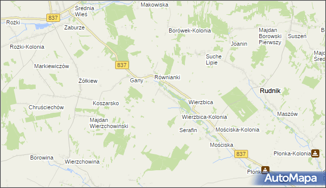 mapa Kaszuby, Kaszuby na mapie Targeo