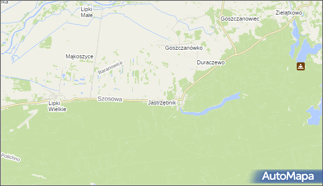 mapa Kijów gmina Drezdenko, Kijów gmina Drezdenko na mapie Targeo