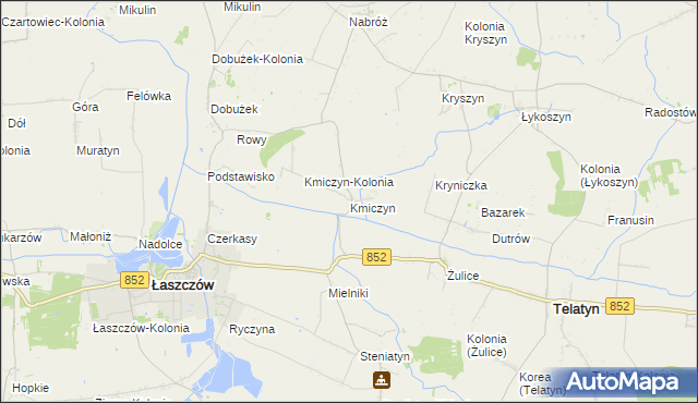 mapa Kmiczyn, Kmiczyn na mapie Targeo