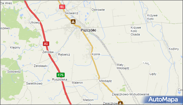mapa Kolnik, Kolnik na mapie Targeo