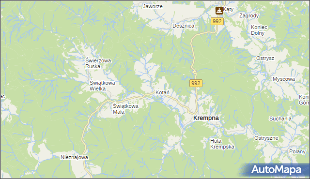 mapa Kotań, Kotań na mapie Targeo