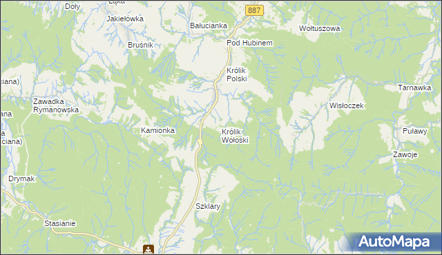 mapa Królik Wołoski, Królik Wołoski na mapie Targeo