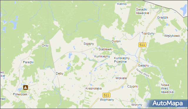 mapa Kumkiejmy, Kumkiejmy na mapie Targeo