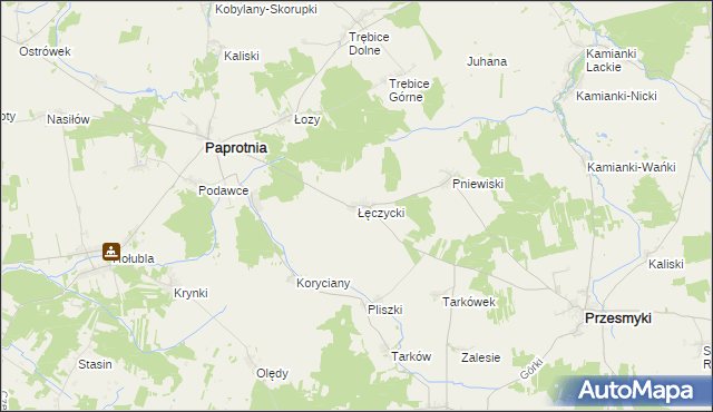 mapa Łęczycki, Łęczycki na mapie Targeo