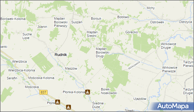 mapa Majdan Łuczycki, Majdan Łuczycki na mapie Targeo