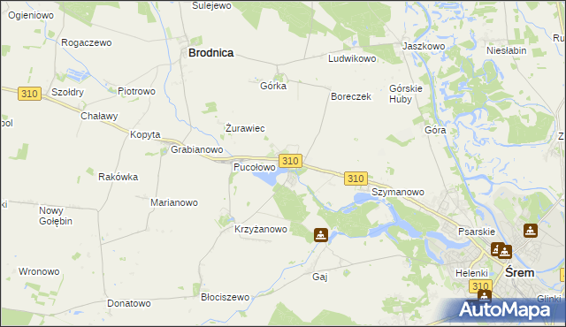 mapa Manieczki, Manieczki na mapie Targeo