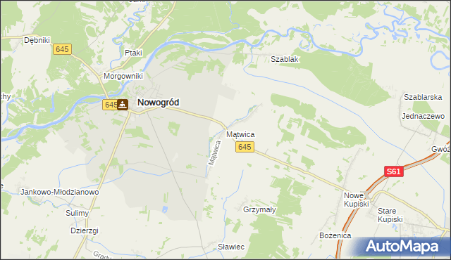 mapa Mątwica, Mątwica na mapie Targeo