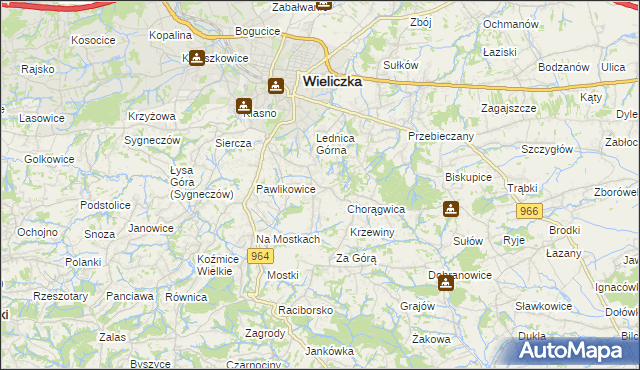 mapa Mietniów, Mietniów na mapie Targeo