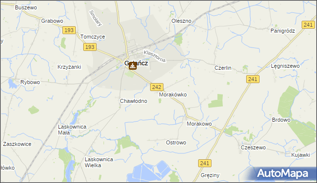 mapa Morakówko, Morakówko na mapie Targeo