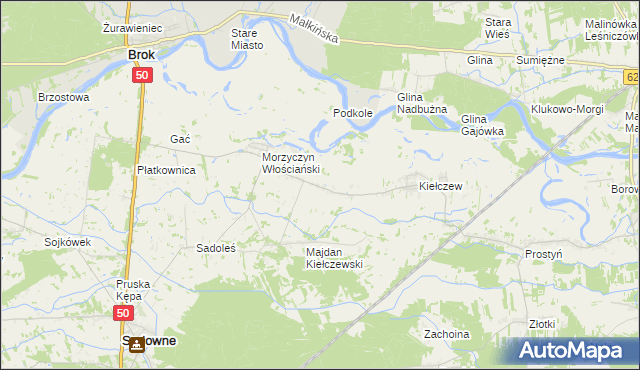 mapa Morzyczyn-Włóki, Morzyczyn-Włóki na mapie Targeo