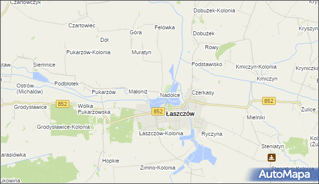 mapa Nadolce, Nadolce na mapie Targeo