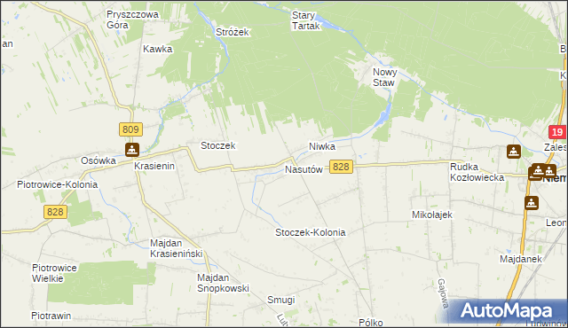 mapa Nasutów, Nasutów na mapie Targeo