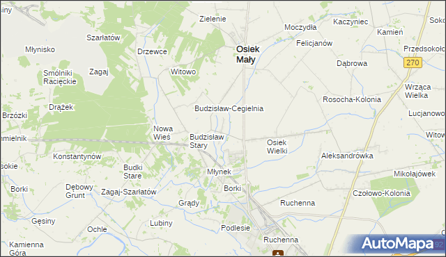 mapa Nowy Budzisław, Nowy Budzisław na mapie Targeo