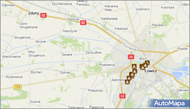 mapa Otolice, Otolice na mapie Targeo