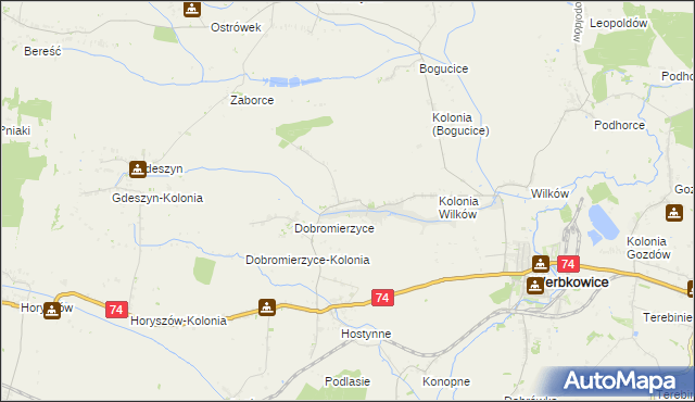 mapa Peresołowice, Peresołowice na mapie Targeo