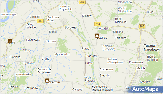 mapa Pławo, Pławo na mapie Targeo