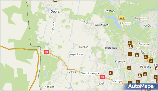 mapa Redlica, Redlica na mapie Targeo