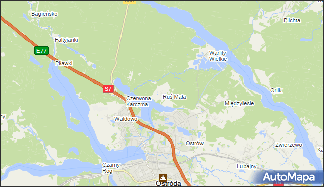 mapa Ruś Mała, Ruś Mała na mapie Targeo