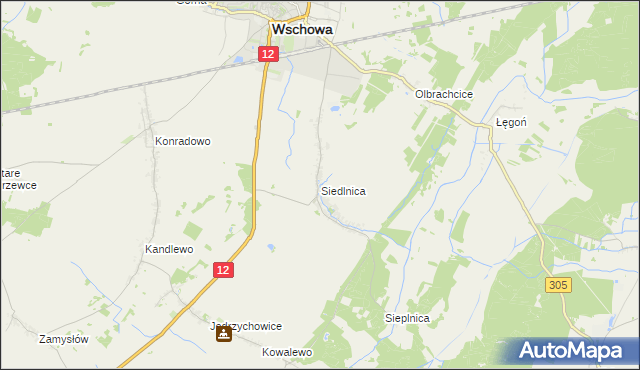 mapa Siedlnica, Siedlnica na mapie Targeo