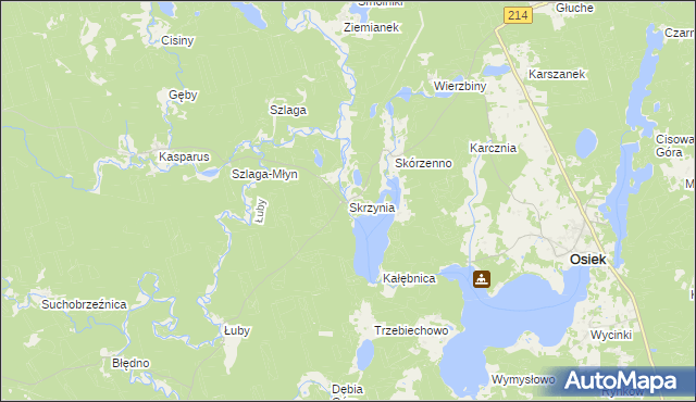 mapa Skrzynia, Skrzynia na mapie Targeo