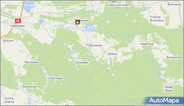 mapa Stanięcice, Stanięcice na mapie Targeo