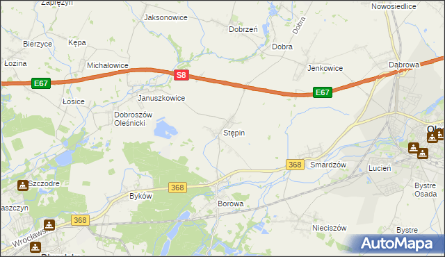 mapa Stępin, Stępin na mapie Targeo