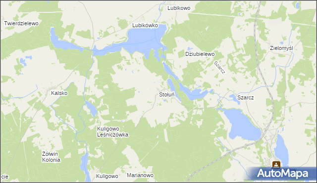 mapa Stołuń, Stołuń na mapie Targeo