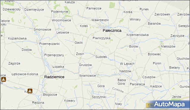 mapa Sudołek, Sudołek na mapie Targeo