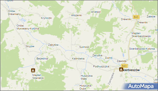 mapa Sulmice, Sulmice na mapie Targeo