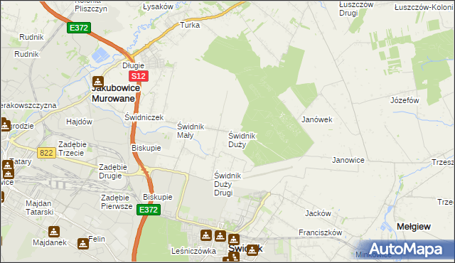 mapa Świdnik Duży, Świdnik Duży na mapie Targeo
