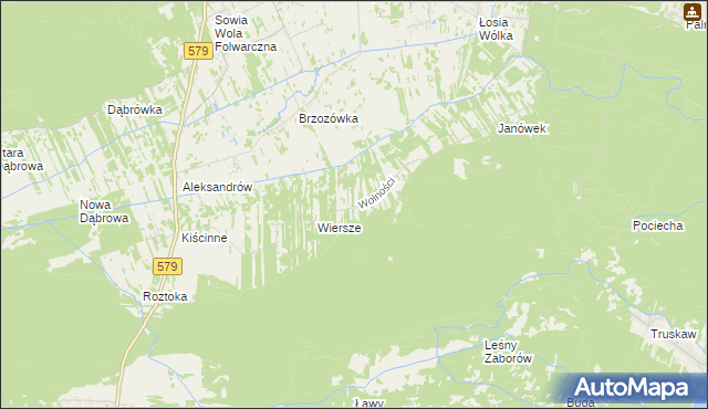 mapa Truskawka, Truskawka na mapie Targeo