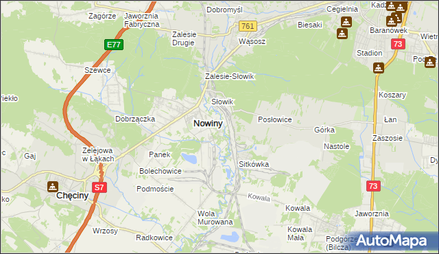 mapa Trzcianki Osada, Trzcianki Osada na mapie Targeo