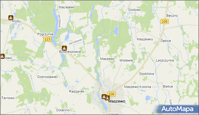 mapa Wisławie, Wisławie na mapie Targeo