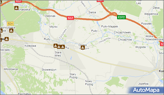 mapa Witowice gmina Końskowola, Witowice gmina Końskowola na mapie Targeo