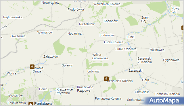 mapa Wólka Łubkowska, Wólka Łubkowska na mapie Targeo