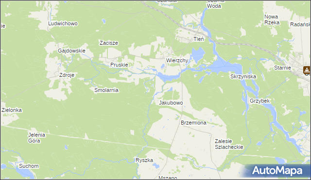 mapa Zgorzały Most, Zgorzały Most na mapie Targeo