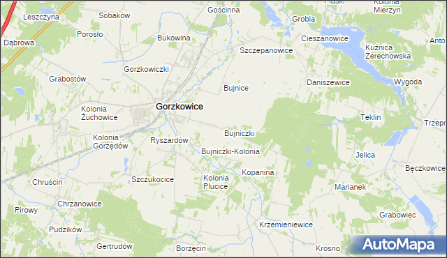 mapa Bujniczki, Bujniczki na mapie Targeo